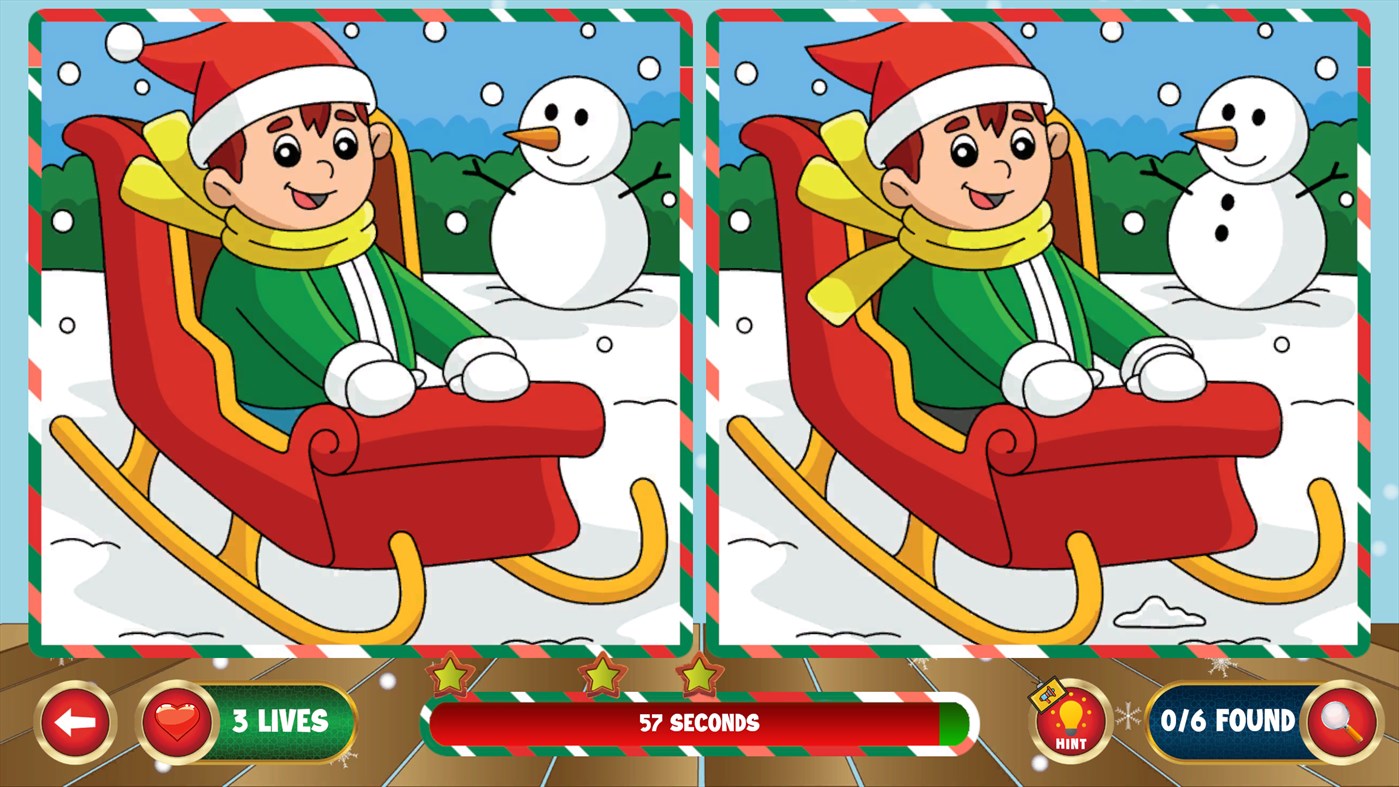 #4. Christmas Find Differences (Windows) Podle: Coloring Book Entertainment