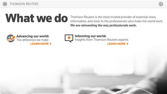 Thomson Reuters Our Story screenshot 4
