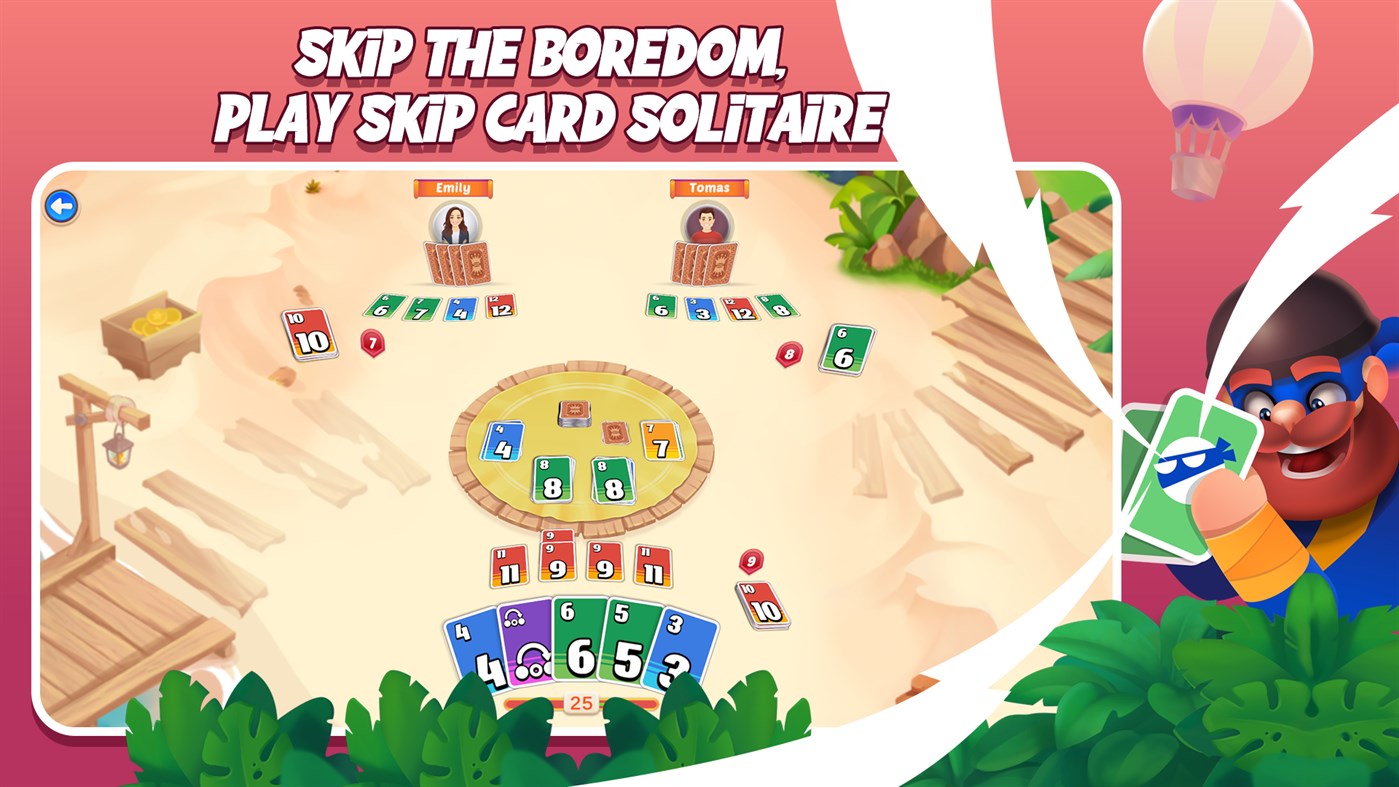 #3. Skip Card Solitaire 3D (Windows) 来自: Card Guru Game Studios