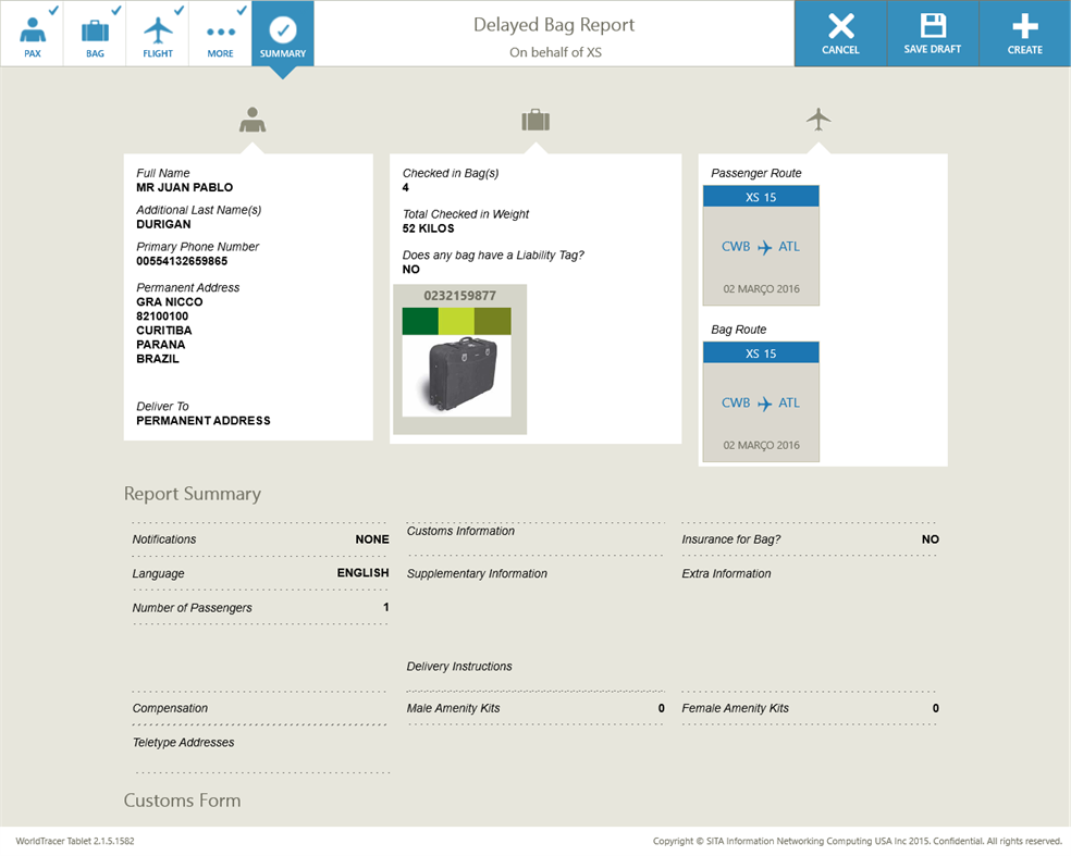 #9. SITA WorldTracer Tablet (Windows) Ved: Cinq Technologies