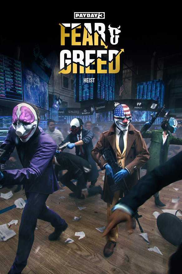 PAYDAY 3: Fear & Greed Heist Xbox Series X|S and Xbox One cover art