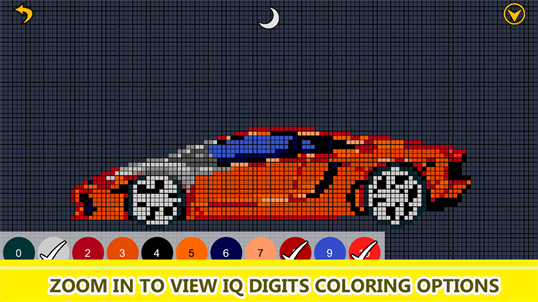 Super Cars Color By Number: Pixel Art, Vehicles Coloring Book PC