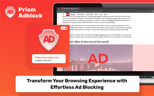 Prism Adblock – Effortless Ad Blocking