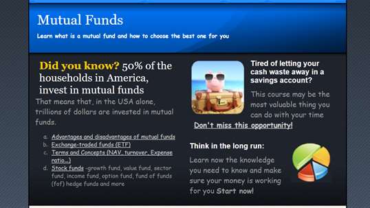 Understanding Mutual Funds screenshot 1