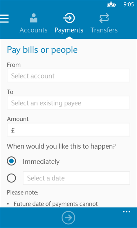 Barclays Mobile Banking Screenshot