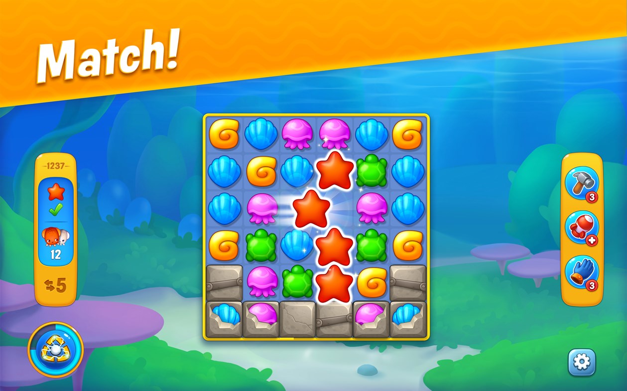 #4. Fishdom (Windows) 作者: Playrix