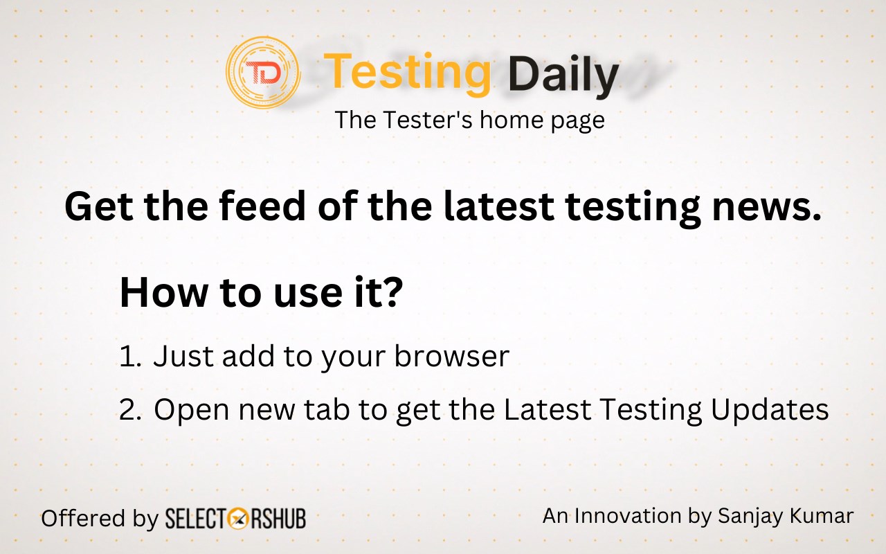Testing Daily | The Tester's Home Page