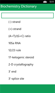Biochemistry Dictionary screenshot 1
