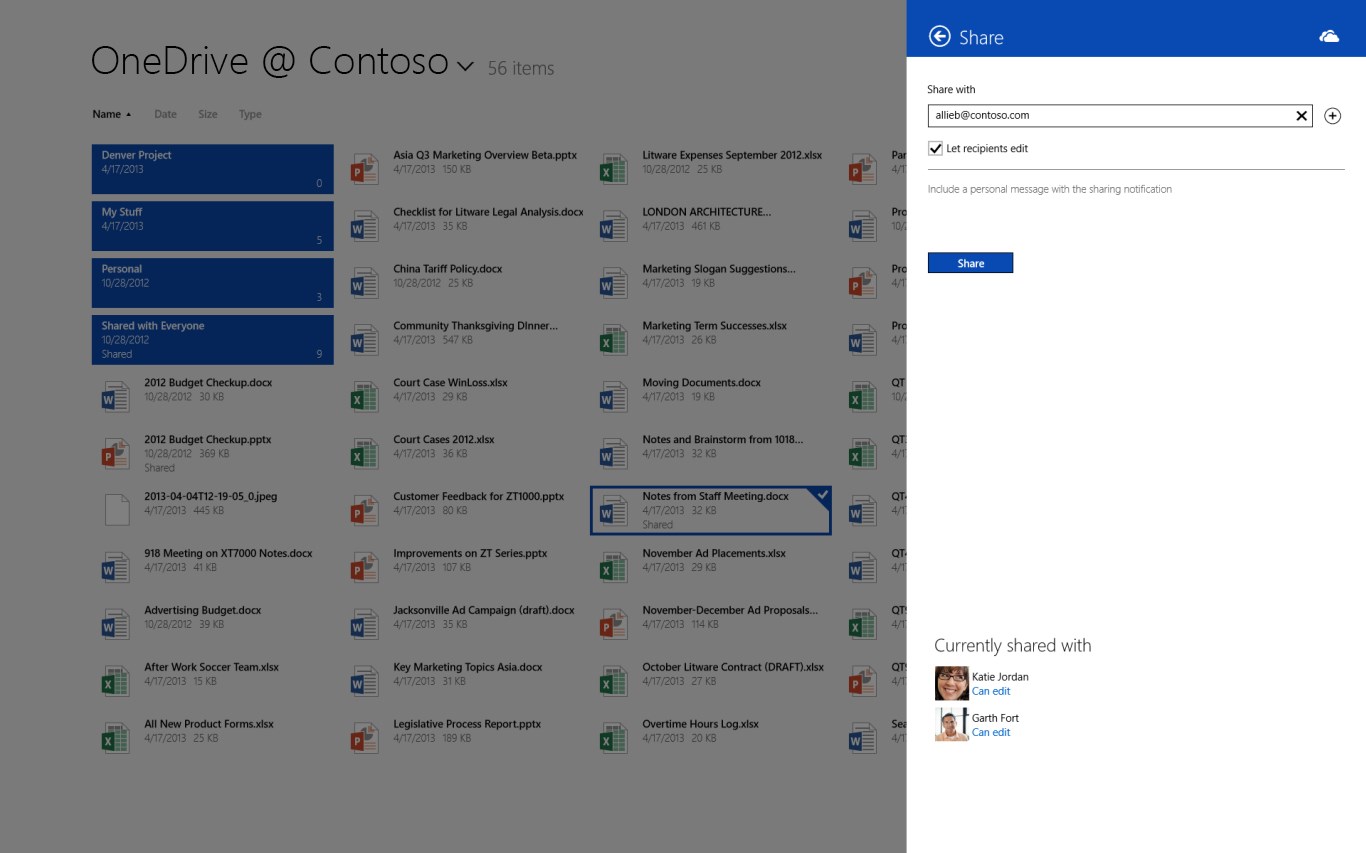 Share a file or folder