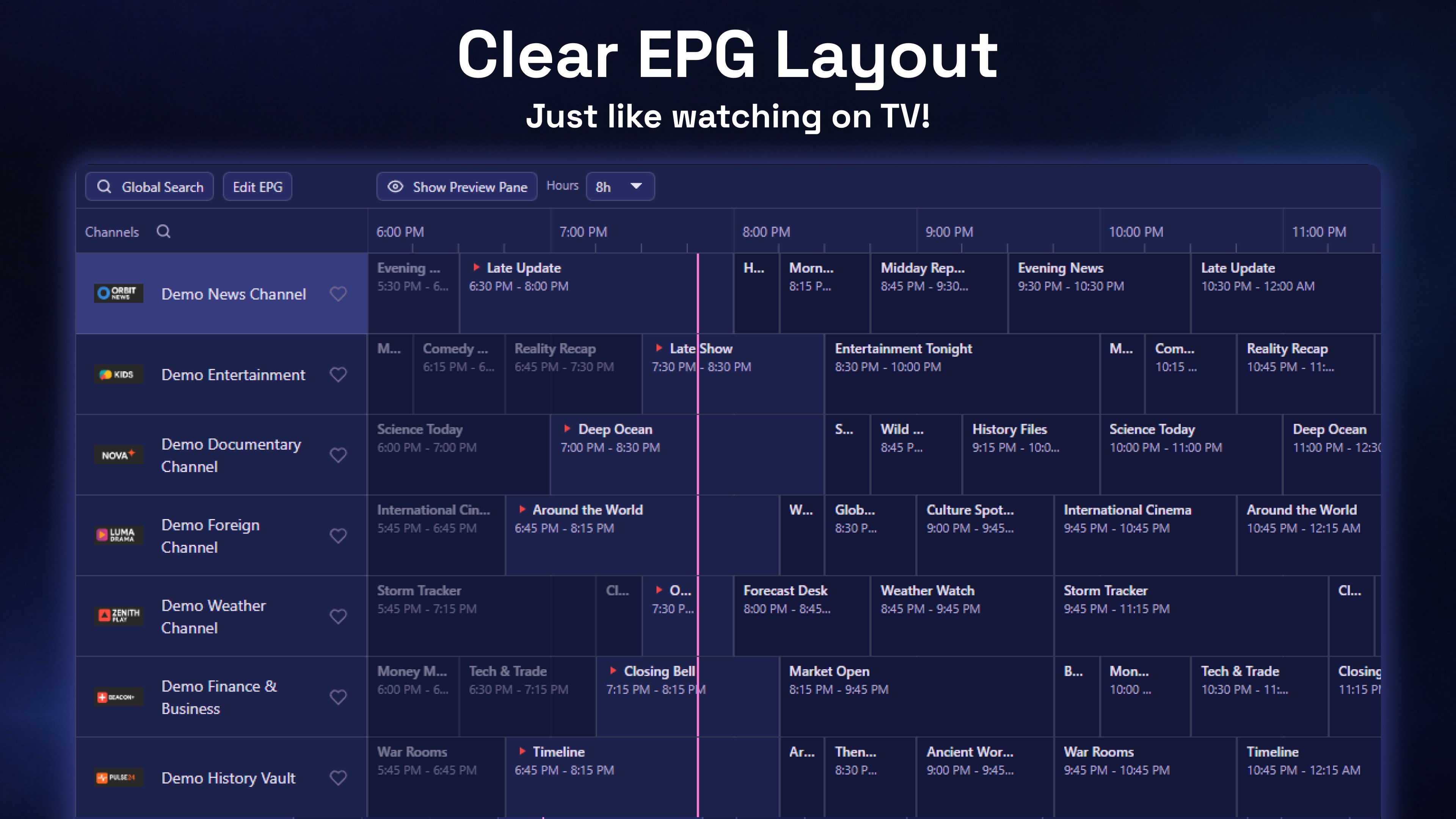 IPTV Player Zero screenshot