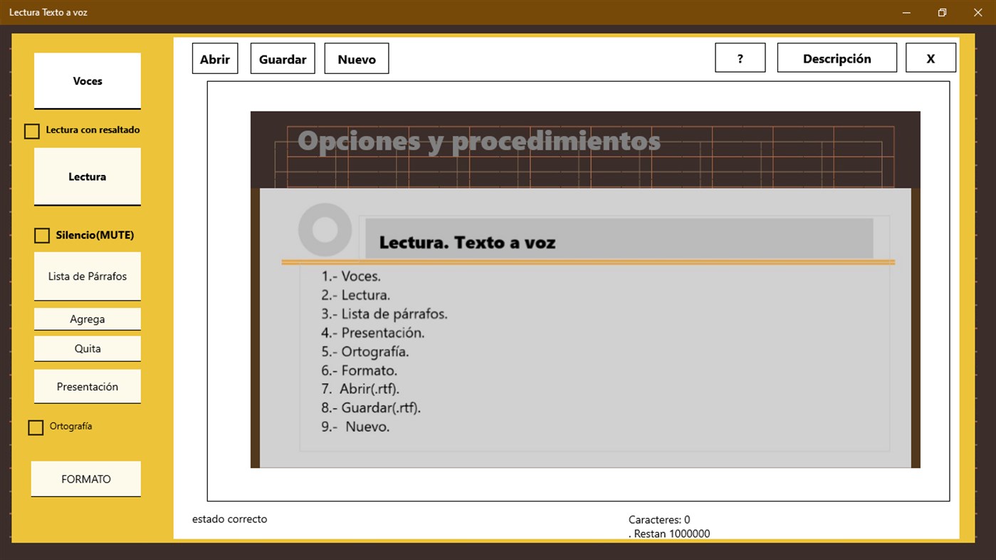 #3. Lectura. Texto a voz (Windows) By: RGIORDA
