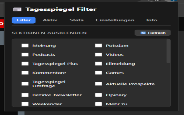 Tagesspiegel Filter