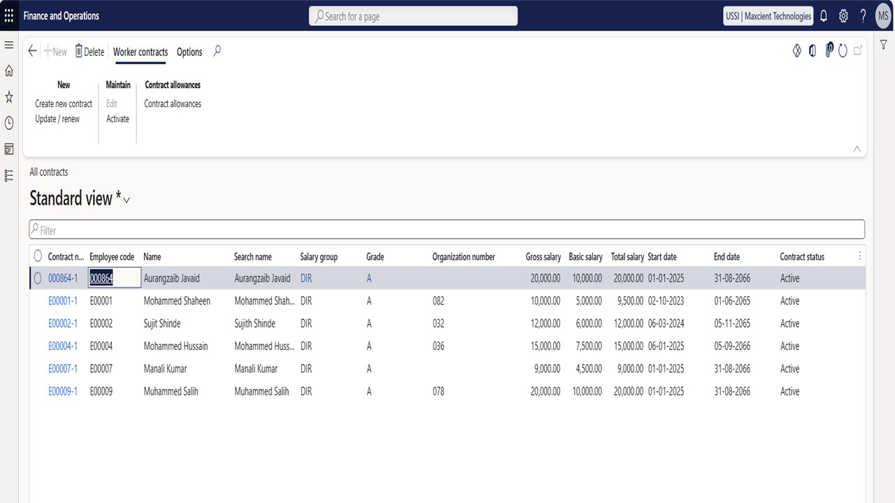 Snapshot 1 of MaxPayroll