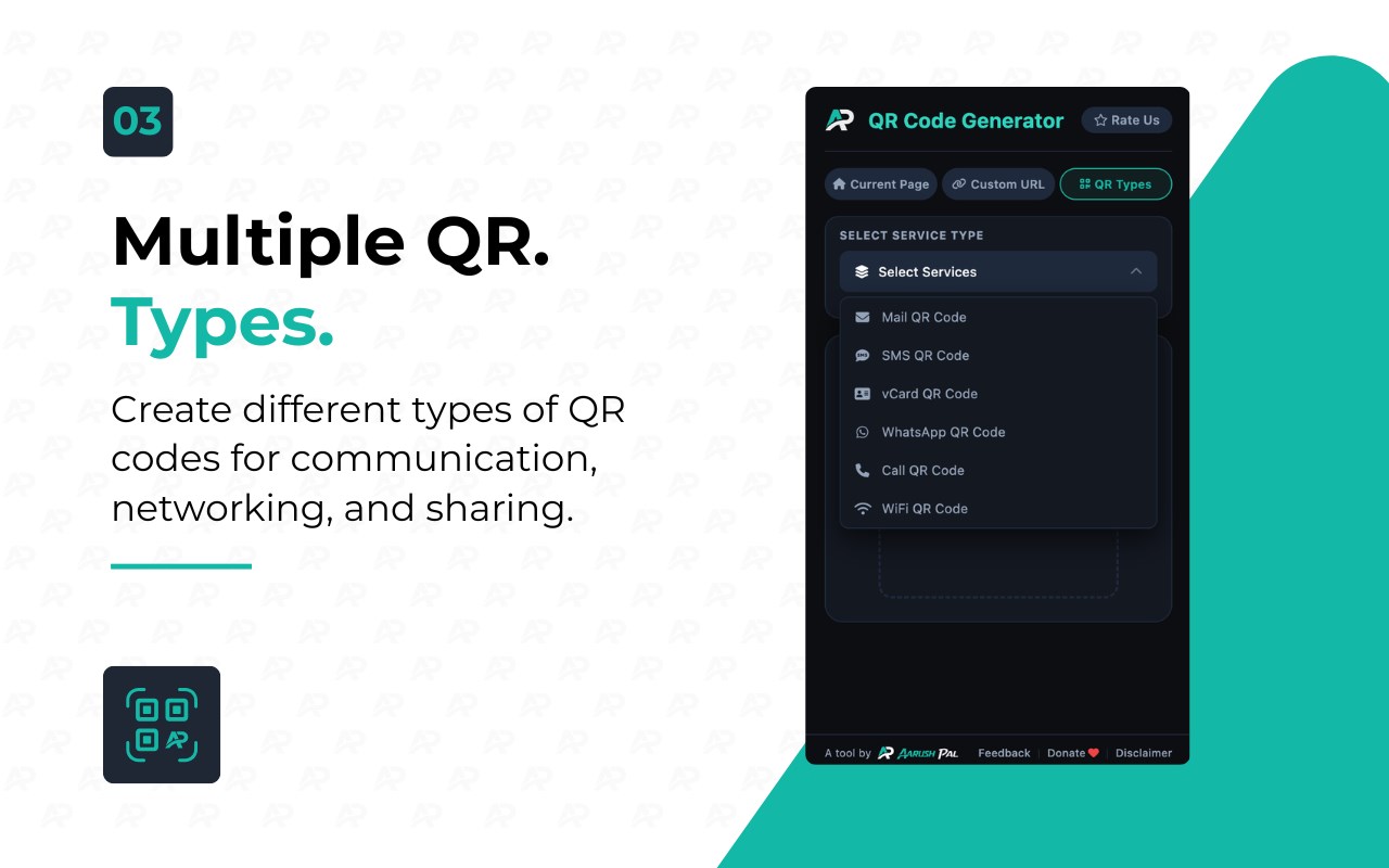 Multiple QR types interface