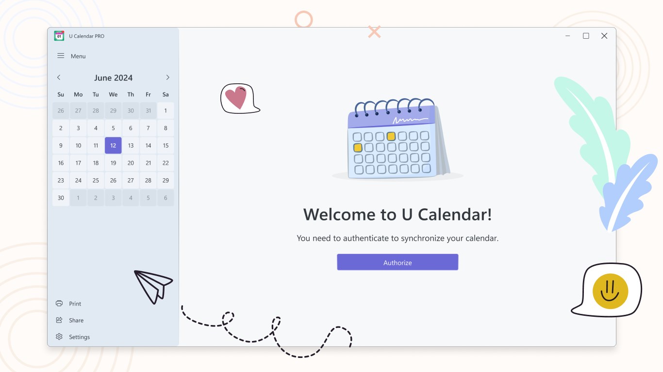 U Calendar PRO screenshot