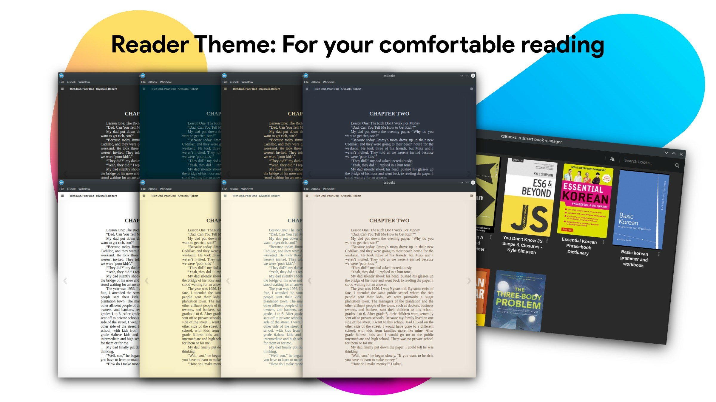 csBooks - A Smart EPUB Book and Comic Reader Snapshots 4