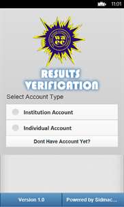 WAEC Results Verification Mobile screenshot 1