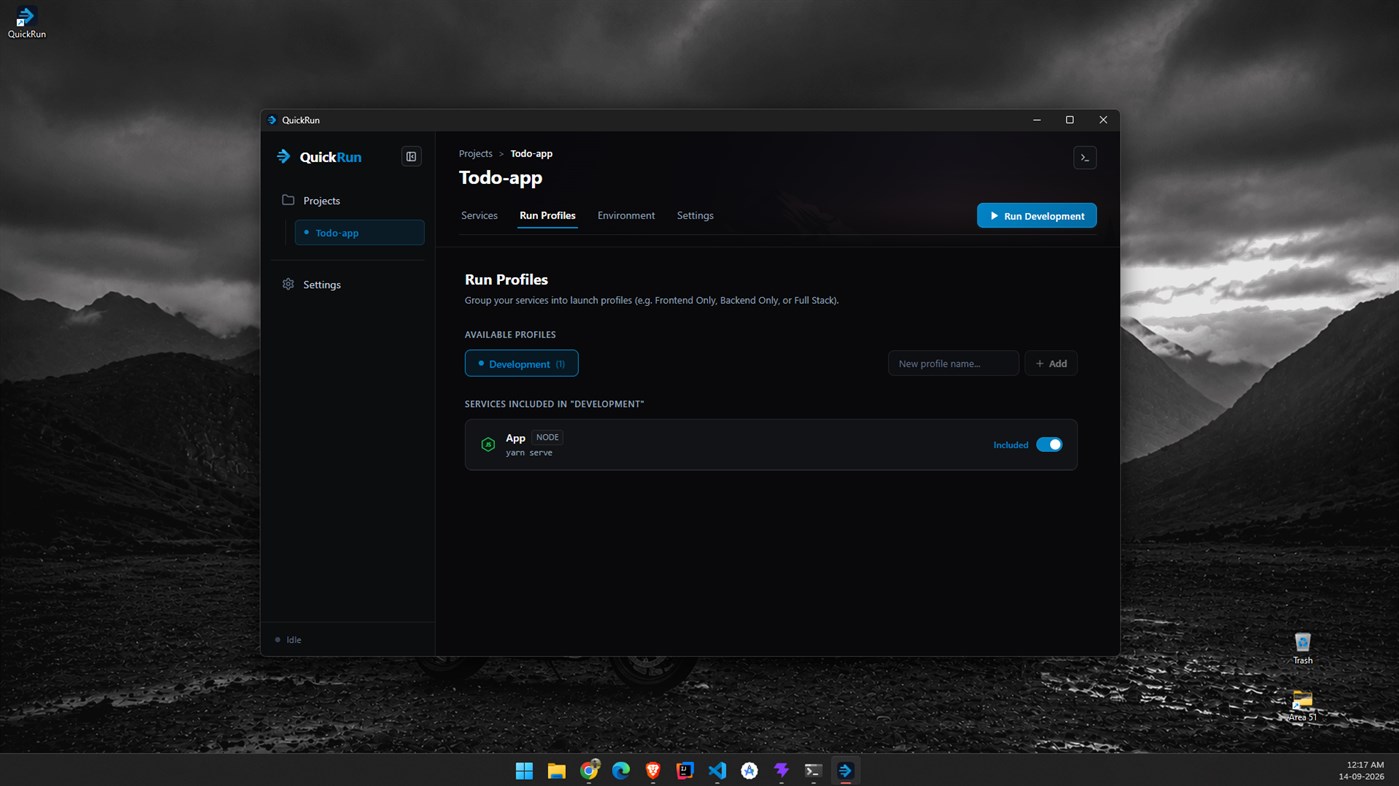 #3. QuickRun (Windows) Ved: Sarath Sivakumar
