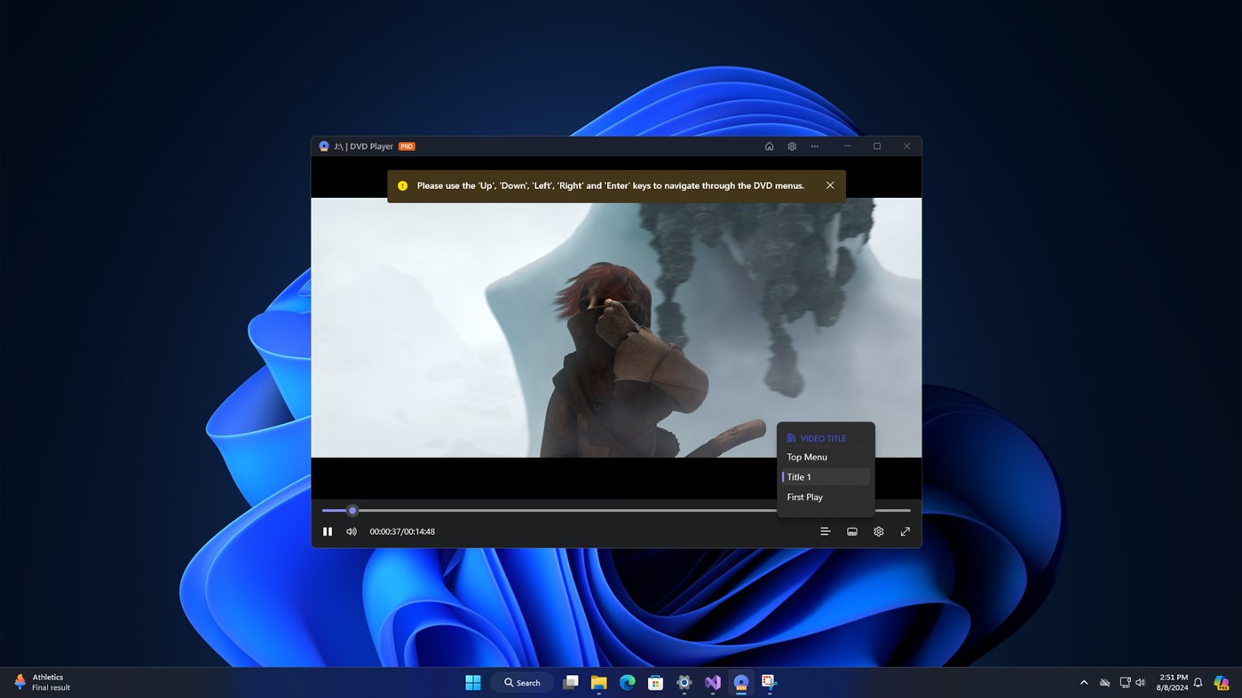 #4. DVD Player - Play DVD (Windows) By: 3AM Apps