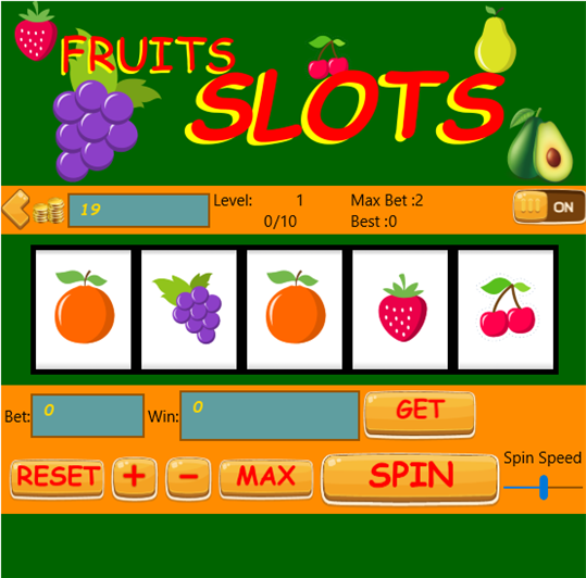 New Fun Fruits Slots Machine screenshot 1