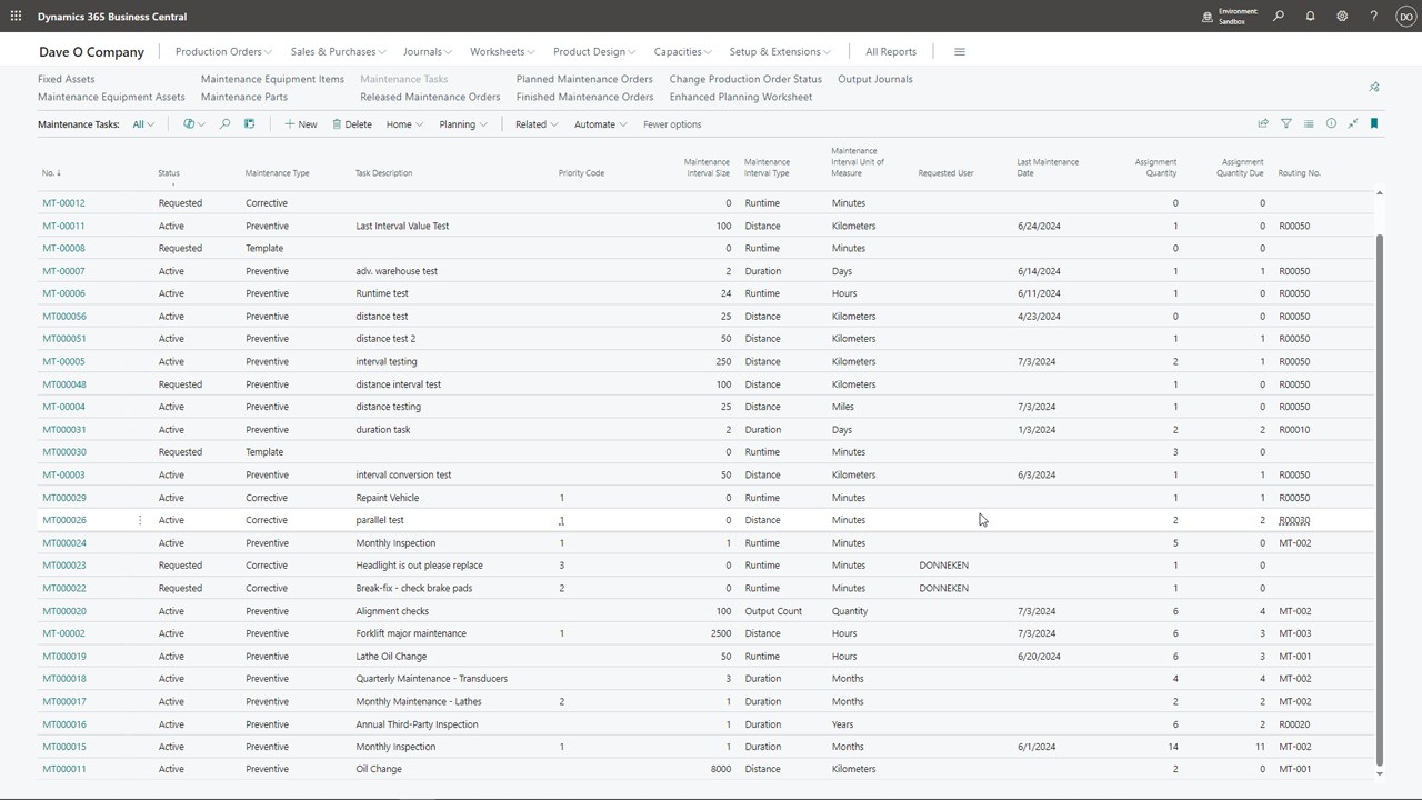 Snapshot 3 of Maintenance Manager
