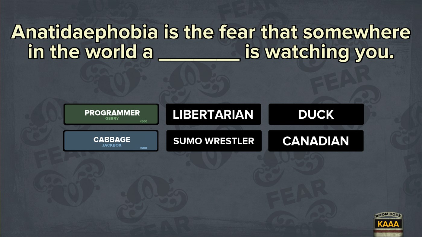 #3. Fibbage: The Hilarious Bluffing Party Game (Xbox) Av: Jackbox Games, Inc.