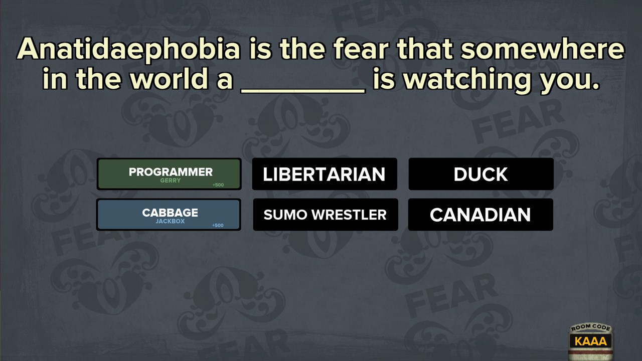 Fibbage: The Hilarious Bluffing Party Game screenshot 3
