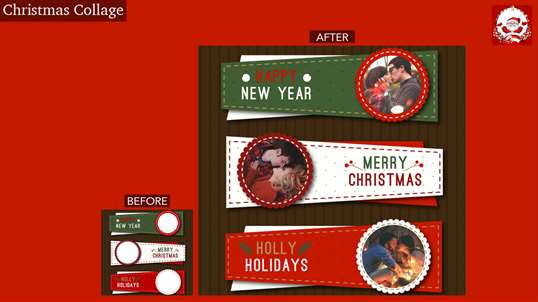 Christmas Collage & Greeting Card - Templates for Photoshop screenshot 3