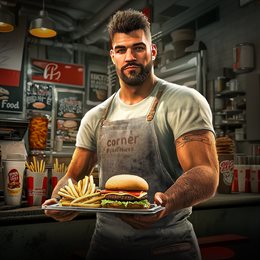 Aperçu Corner Kitchen Fast Food Simulator