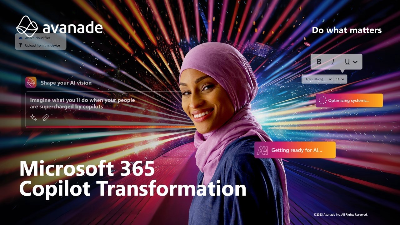 Snapshot 1 of Avanade Microsoft 365 Copilot Transformation 4 wk Imp. FY24
