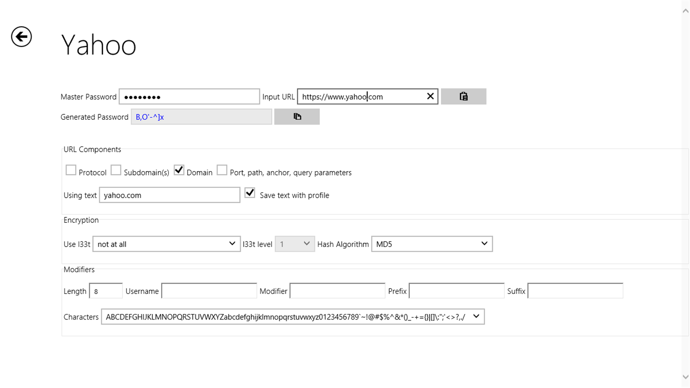 #2. PasswordMaker Modern (Windows) 由: Graham Benton