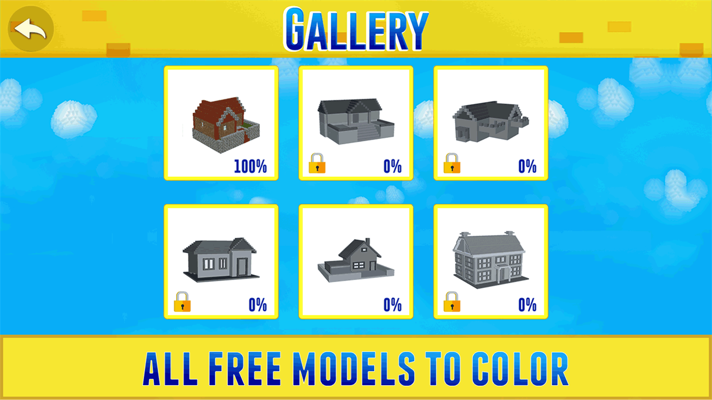#1. Block Craft Pixel Art 3D House Painting (Windows) Av: Margala Games