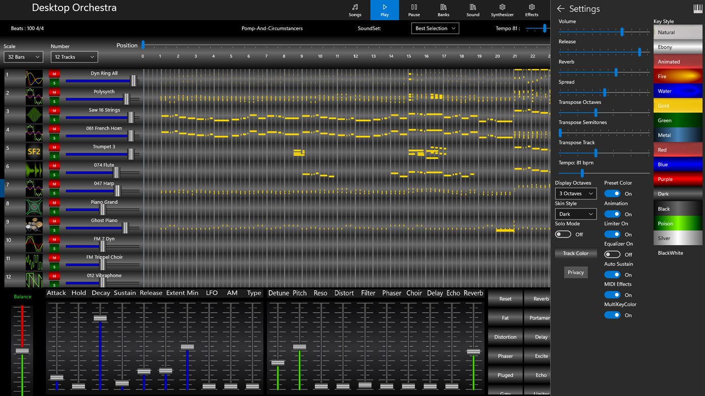 #5. Desktop Orchestra (Windows) By: SoundDesigner