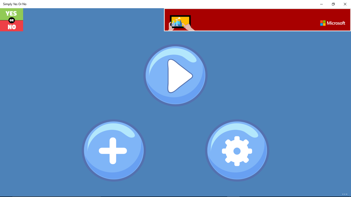 Simple Yes or No - Microsoft Apps