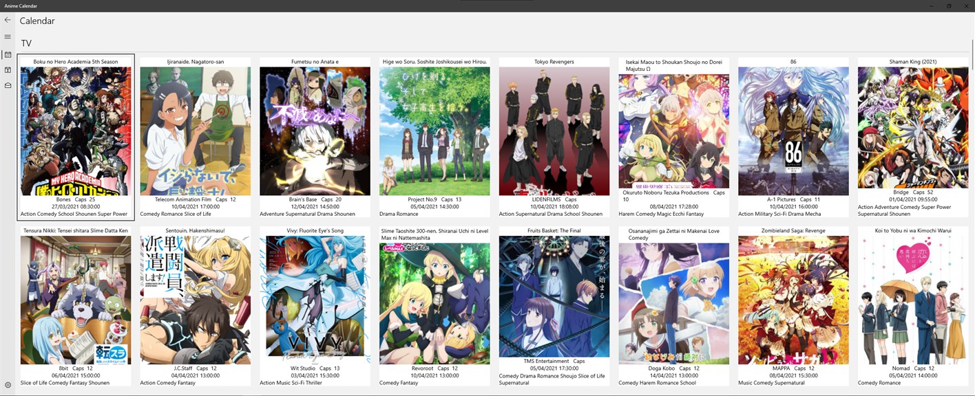 Anime Calendar - Microsoft Apps