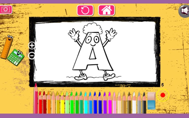 Letters Coloring Book Game