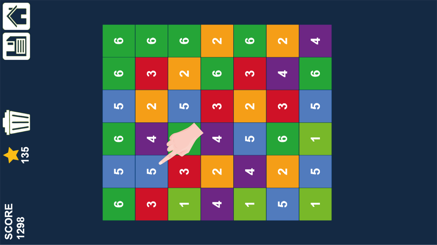 #3. Tap n Merge Numbers: Match-2 Same Game (Windows) โดย: Amr Hassan