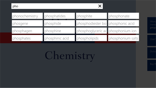 Oxford Dictionary of Chemistry screenshot 2