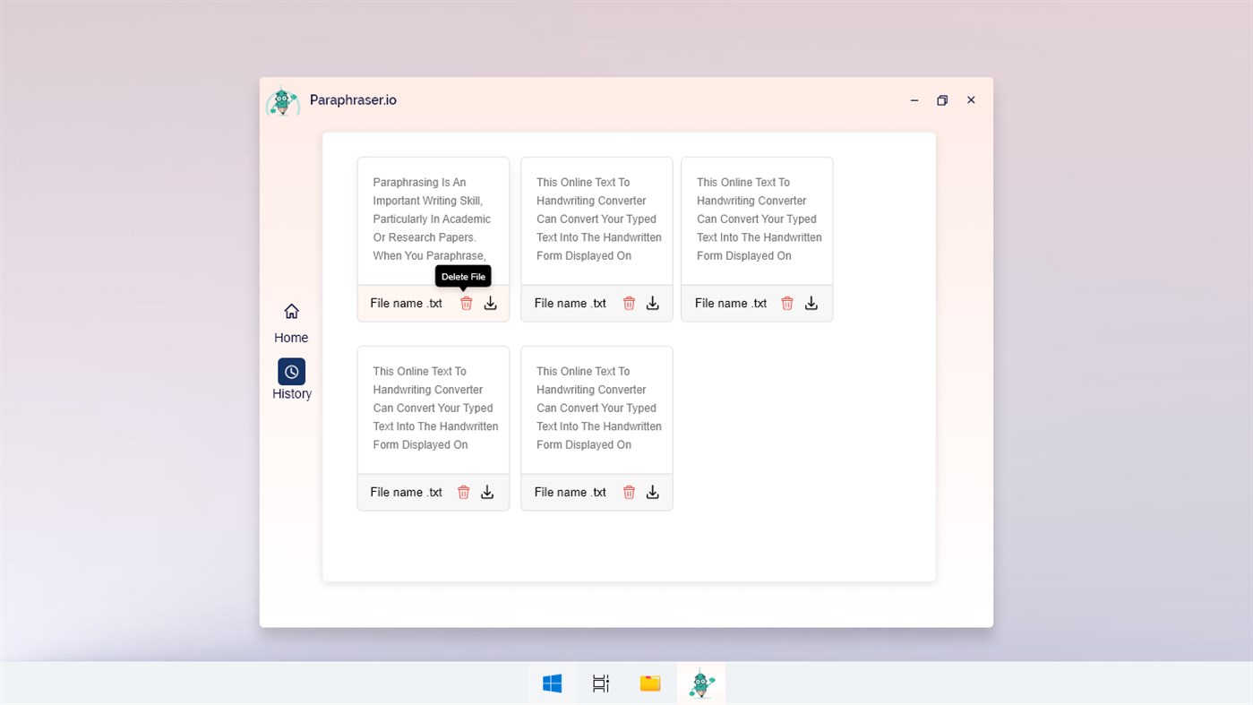 #5. Paraphrasing Tool - paraphraser.io (Windows) De: Enzipe