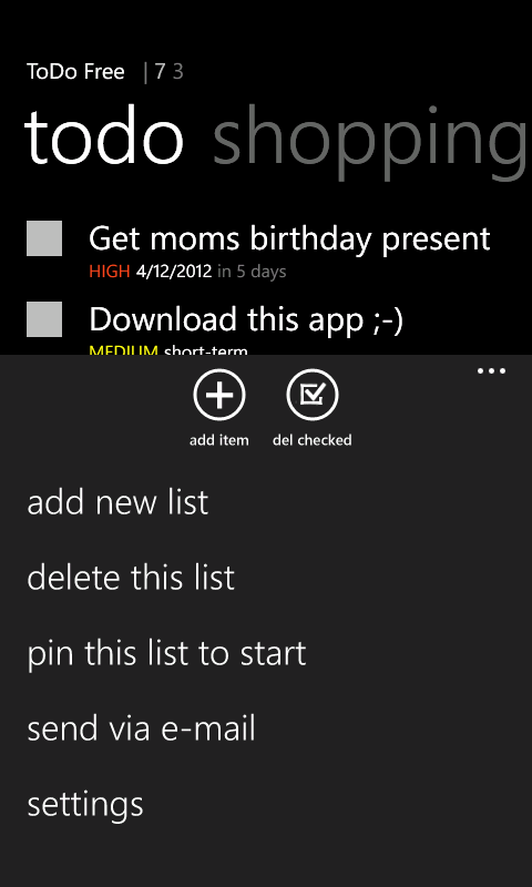 Screenshot 7 ToDo Free windows