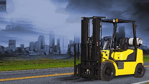 Forklift Operator in the forest world