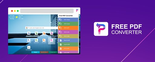 Free PDF Converter - New Tab For Edge marquee promo image
