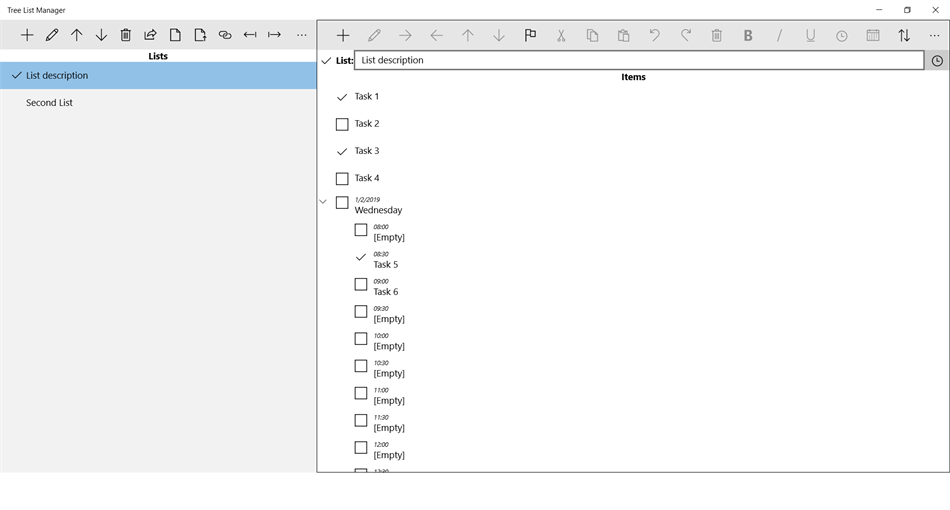 Tree List Manager (Windows) Podle: CompD4