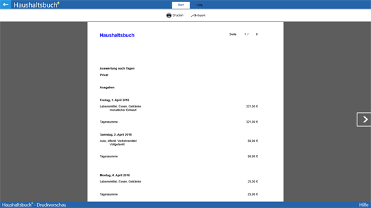 Haushaltsbuch + screenshot 8