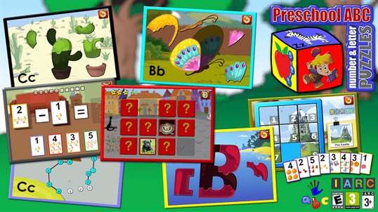 Preschool ABC Number and Letter Puzzle Games - teaches kids the alphabet and counting screenshot 1