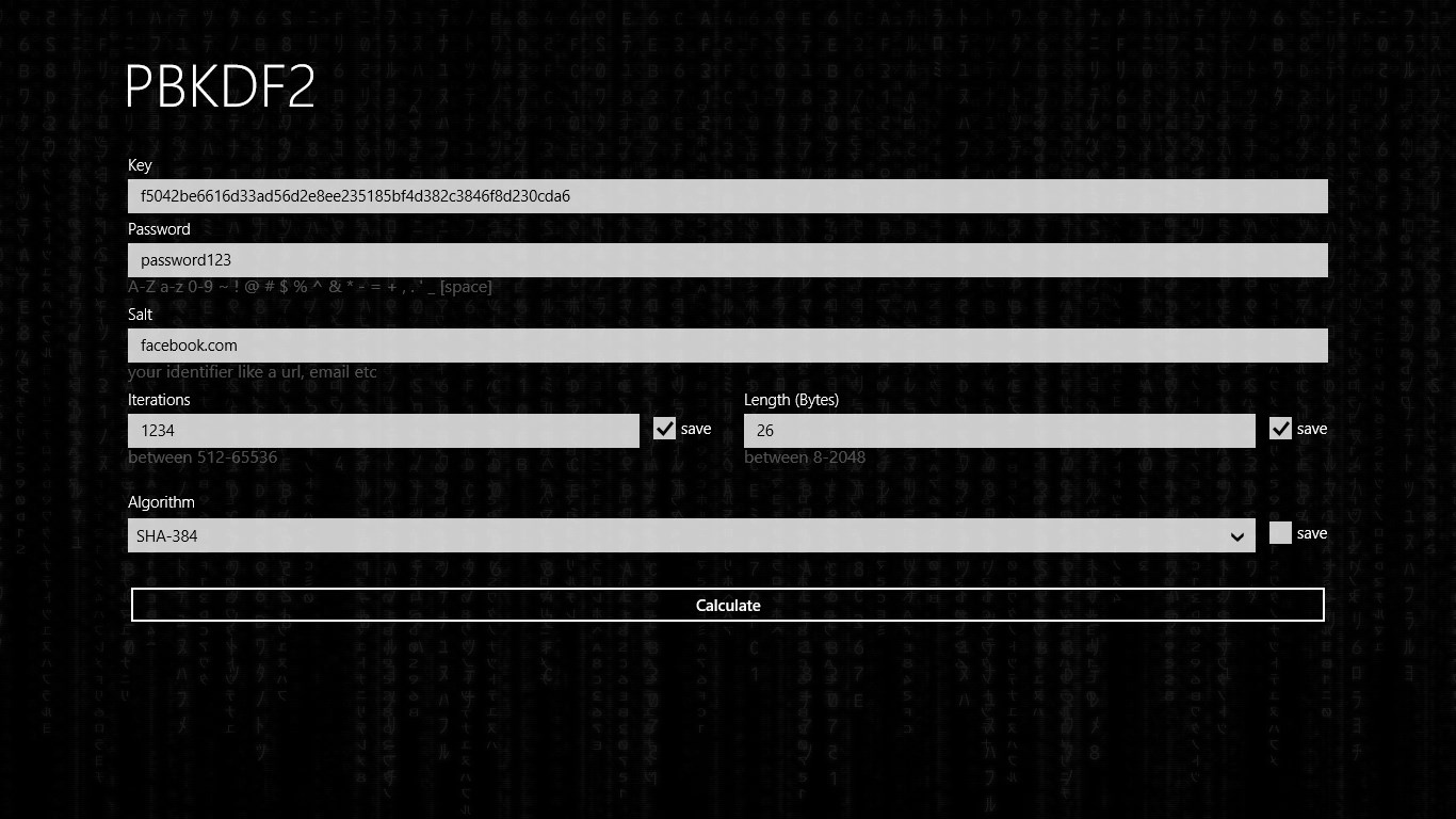 02 passwords. Pbkdf2.