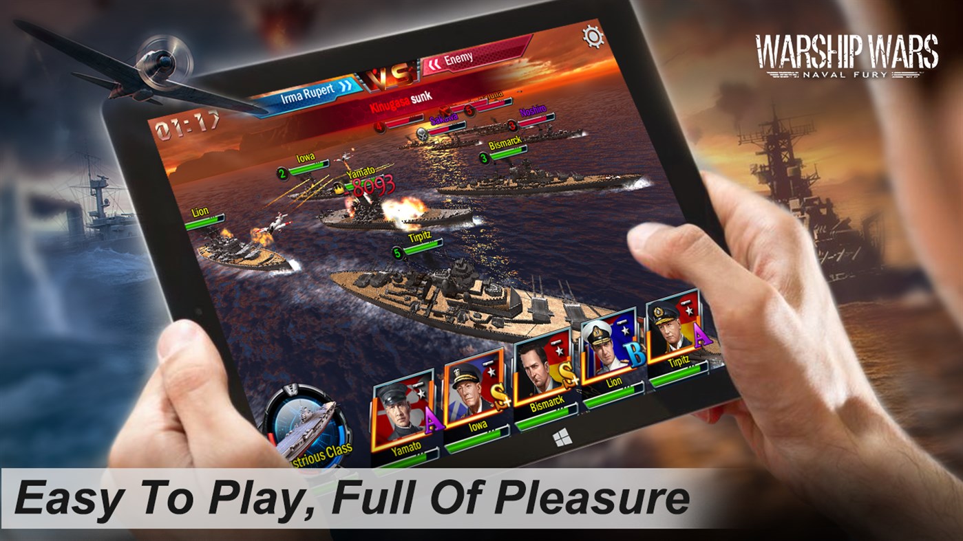 #2. Warship Wars: Naval Fury (Windows) Podle: MIRACLE GAMES INC.