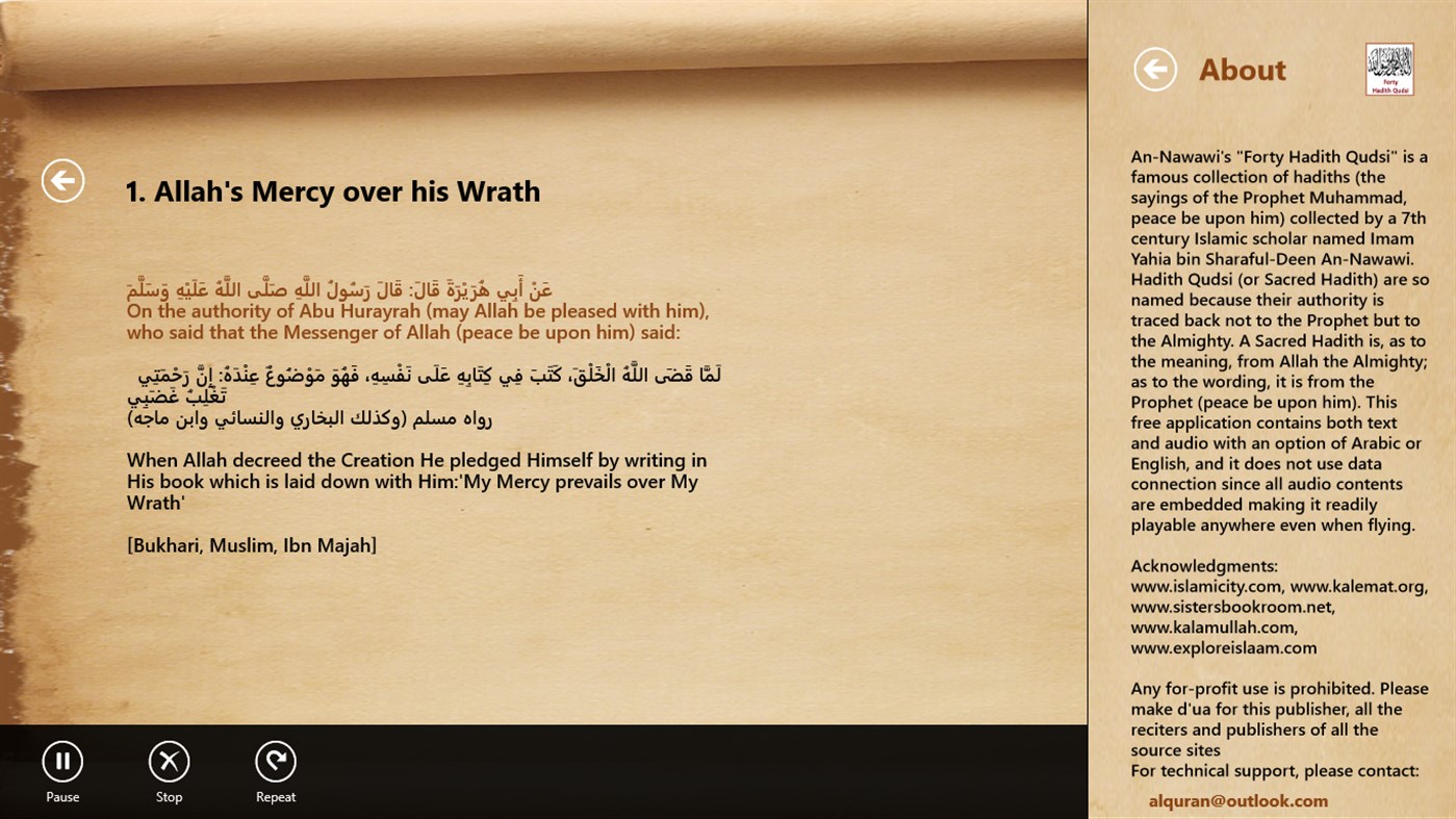 #4. Forty Hadith Qudsi (Windows) By: Enamul