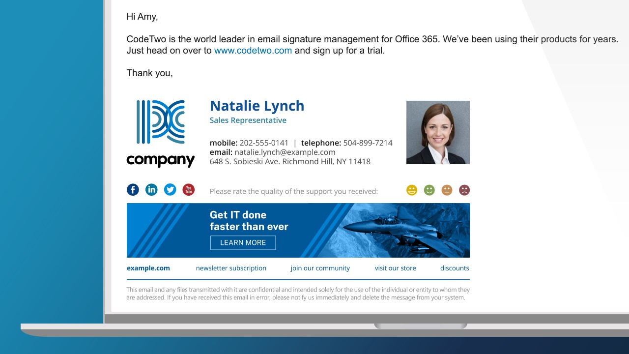 Snapshot 5 of CodeTwo Email Signatures 365