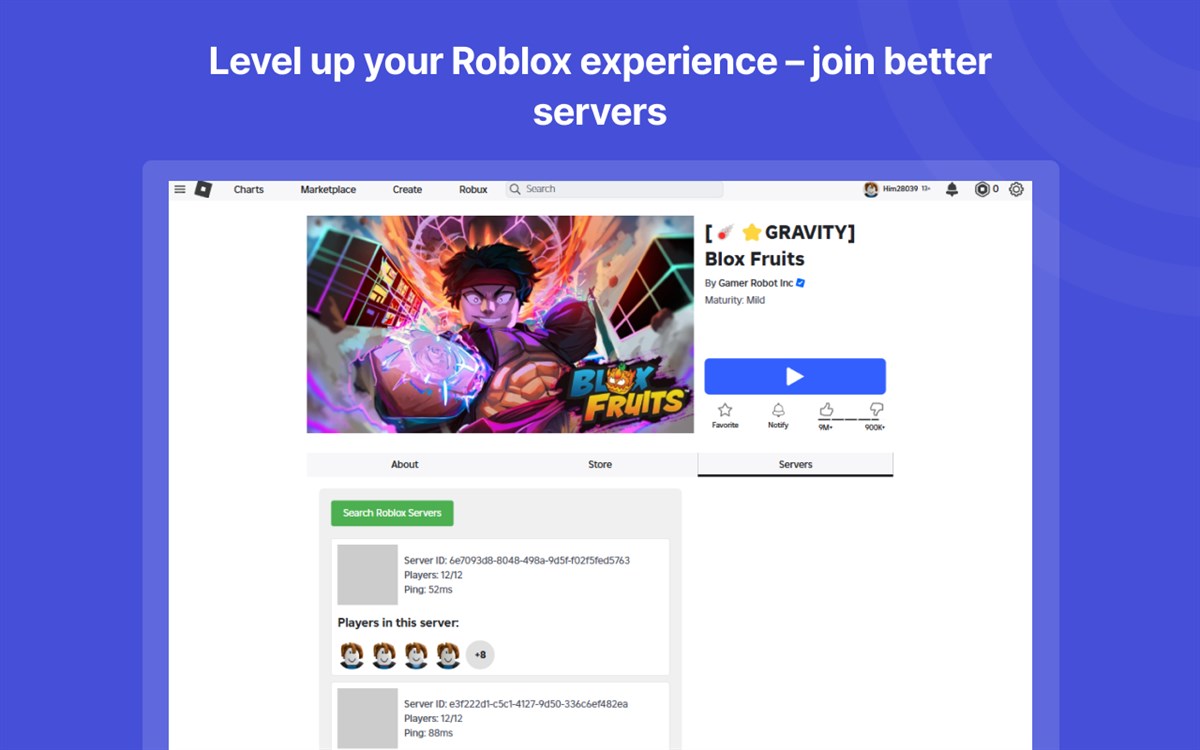 Roblox Server Finder